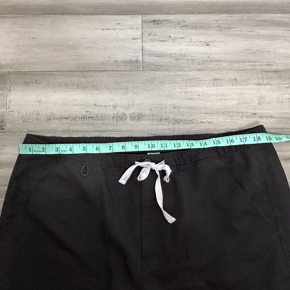 Men's Figs Technical Collection Pants Elastic Waist with Drawstring Black XL